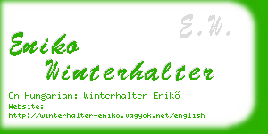 eniko winterhalter business card