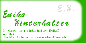 eniko winterhalter business card